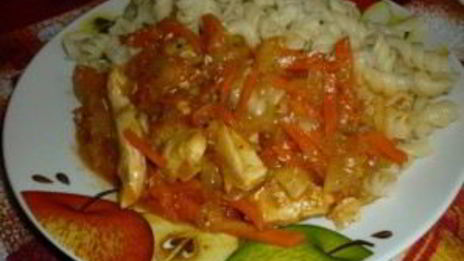 гуляш из куриной грудки