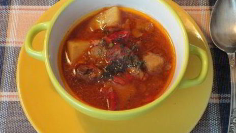 суп-гуляш остренький