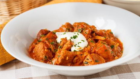 свинина, тушенная с капустой a la гуляш