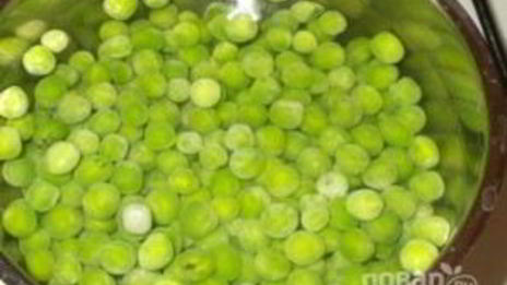 картофельное пюре с горошком