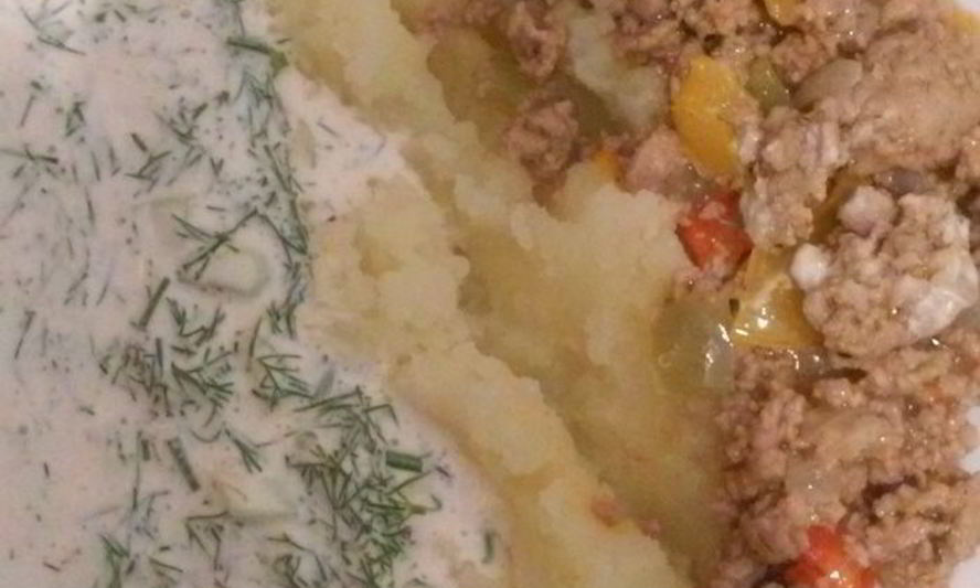 Рецепт картофельного пюре с соусом