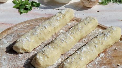 картофельные ньокки с грибным соусом