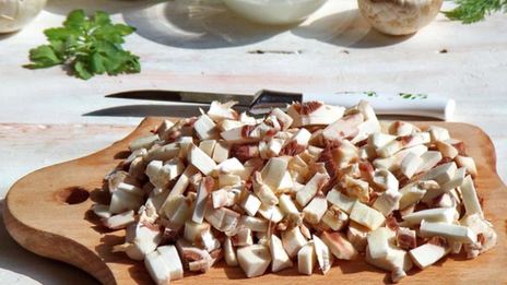 картофельные ньокки с грибным соусом