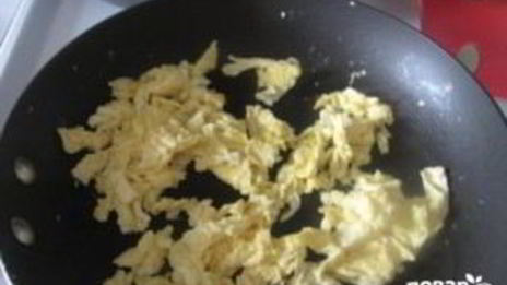 китайская лапша с креветками