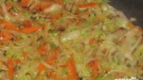 китайская лапша с креветками