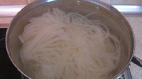 китайская лапша с морепродуктами