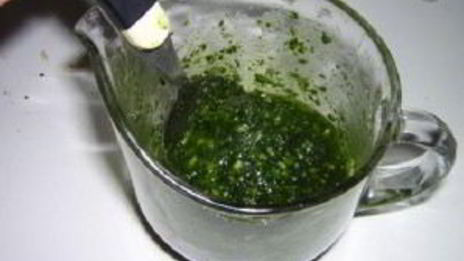 клецки из тыквы с кориандром алмонд песто