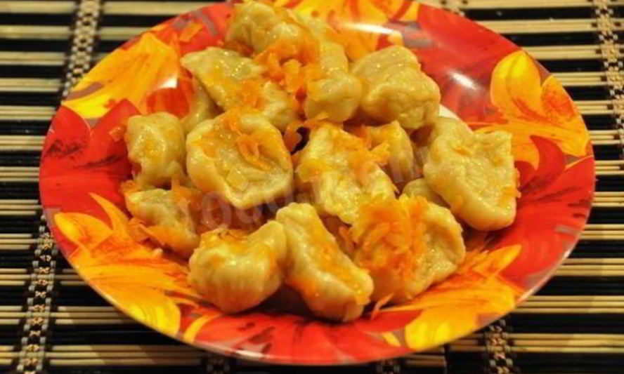 Рецепт клецек на молоке с морковью