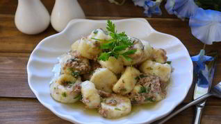 Клецки с тунцом