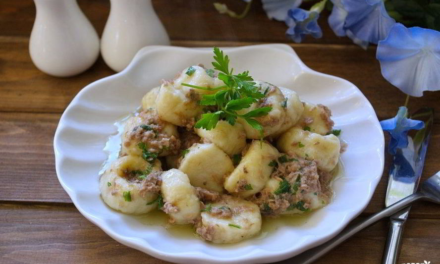 Рецепт клецек с тунцом