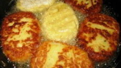 картофельные котлеты с брынзой