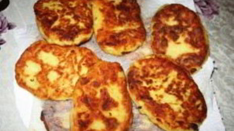 картофельные котлеты с брынзой