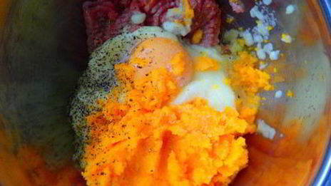 котлеты из индейки с тыквой