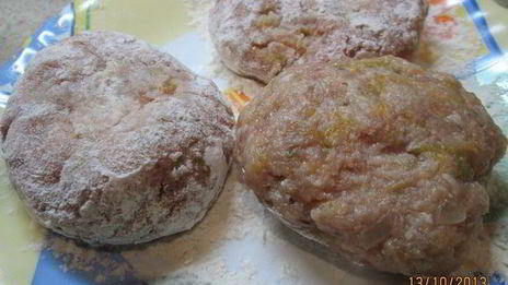 котлеты мясные с тыквой