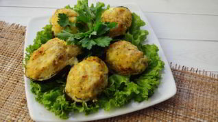 Котлеты на баклажане