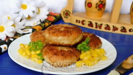 куриные котлеты с гречкой