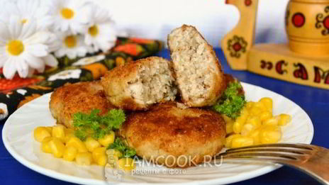 куриные котлеты с гречкой