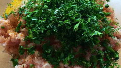 куриные котлеты с кабачком и зеленью