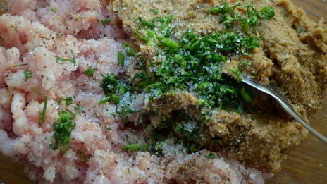 мясные котлеты с грибами