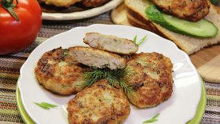 Рубленные котлеты куриные