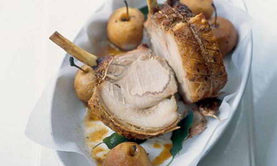 Рецепт свиных котлет с яблоками, шалфеем и сидром