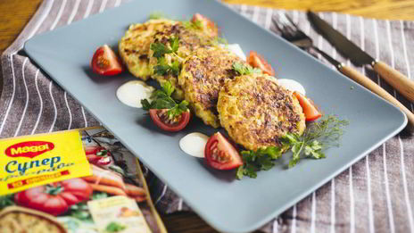 вегетарианские котлеты из кабачков