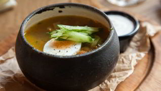 Куриная лапша с опятами