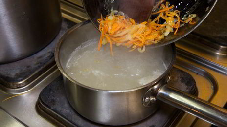 куриная лапша с опятами