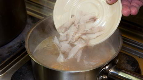 куриная лапша с опятами