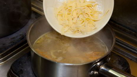 куриная лапша с опятами