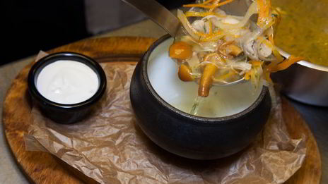 куриная лапша с опятами