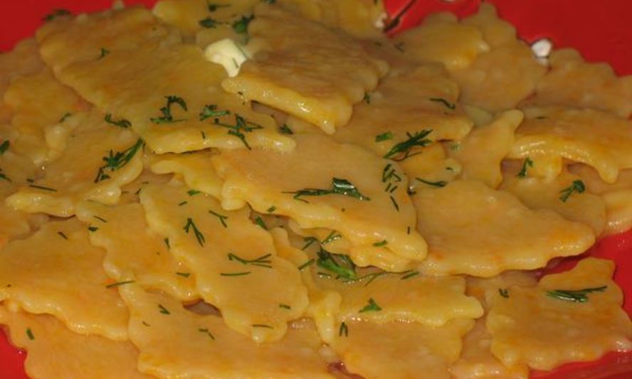 Рецепт лапши домашней морковной