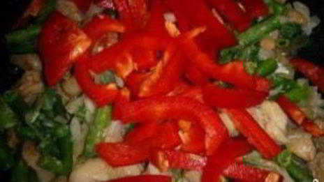 лапша по-корейски со свининой