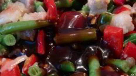 лапша по-корейски со свининой