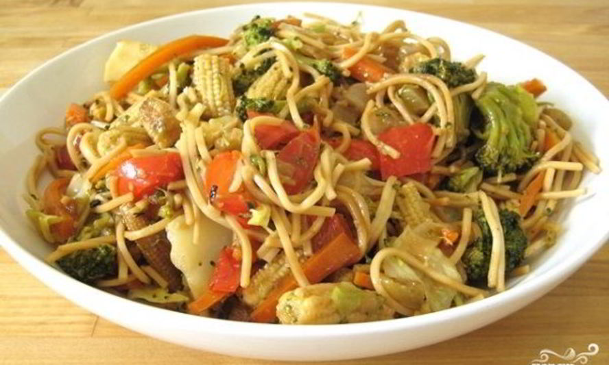 Рецепт лапши с овощами по-китайски