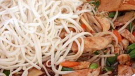 лапша с соусом терияки