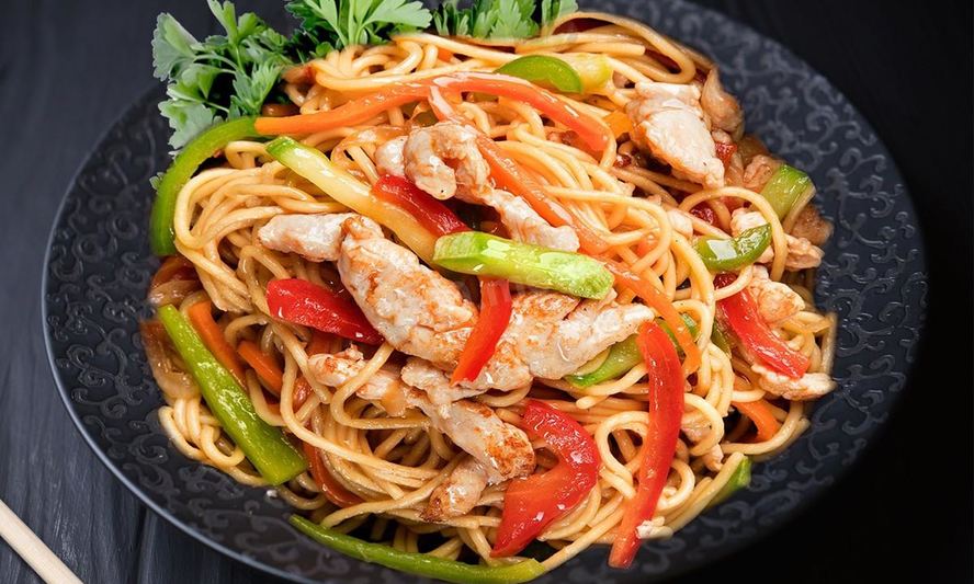 Рецепт лапши вок в кисло-сладком соусе