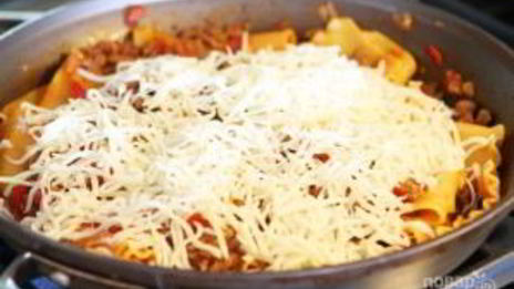 быстрая лазанья на плите