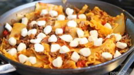 быстрая лазанья на плите