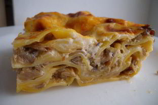 Грибная лазанья