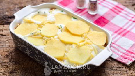 картофельная лазанья с фаршем