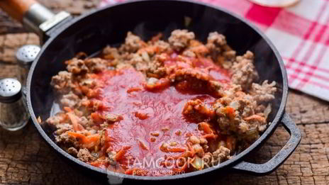 картофельная лазанья с фаршем