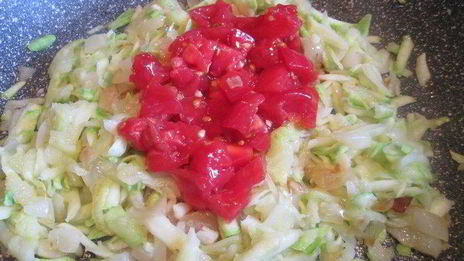 лазанья болоньезе с баклажанами и кабачками