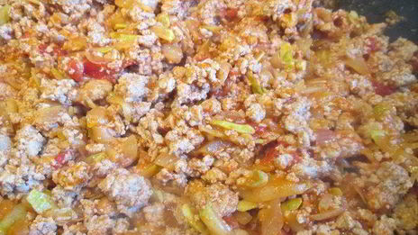 лазанья болоньезе с баклажанами и кабачками