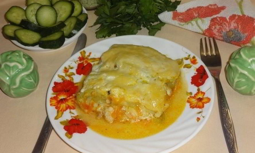 Рецепт лазаний из кабачков с курицей