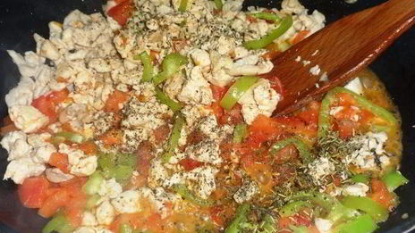 лазанья из кабачков с курицей