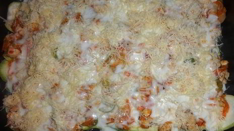 лазанья из кабачков с курицей