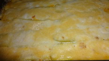 лазанья из кабачков с курицей