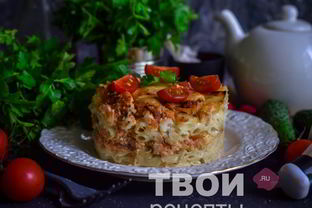Лазанья из макарон
