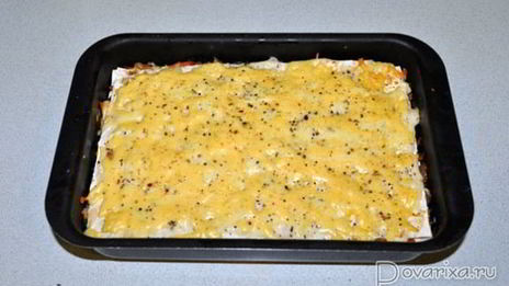 лазанья мясная с лавашем